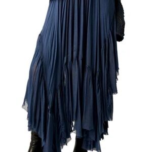 Free people clover skirt in indigo